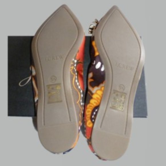 J Crew 5.5M Multi Color Flats with Tassels - Picture 3 of 4